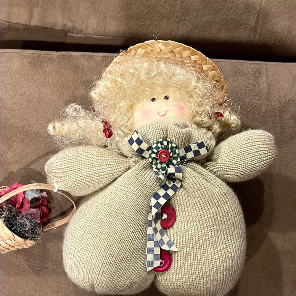 Charming vintage Doll with Cream Outfit